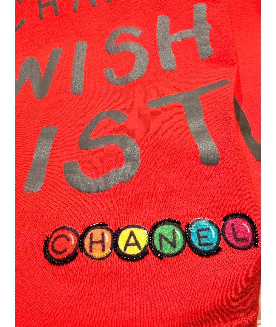 CHANEL Красный хлопко-эластановый джемпер / свитер, фото 6