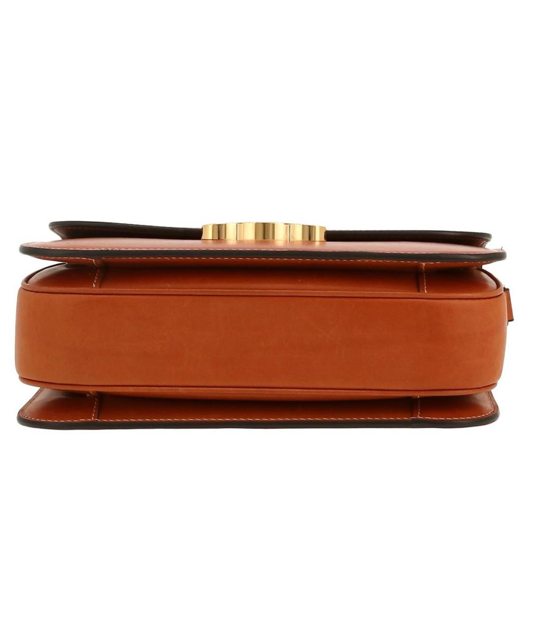 CELINE Коричневая кожаная сумка через плечо, фото 2