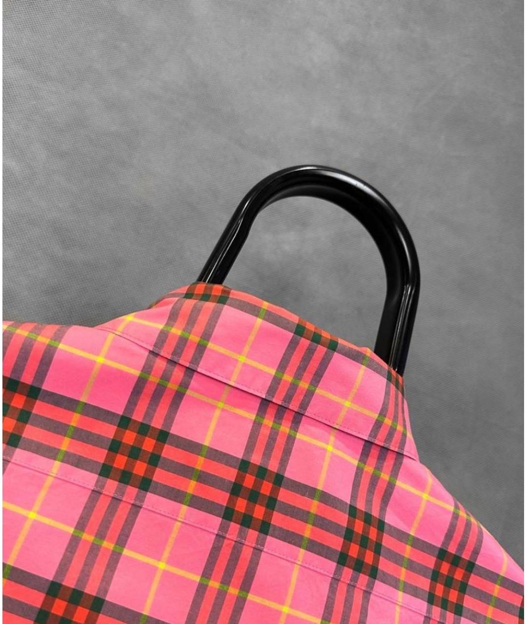 BURBERRY Розовая хлопковая рубашка, фото 4