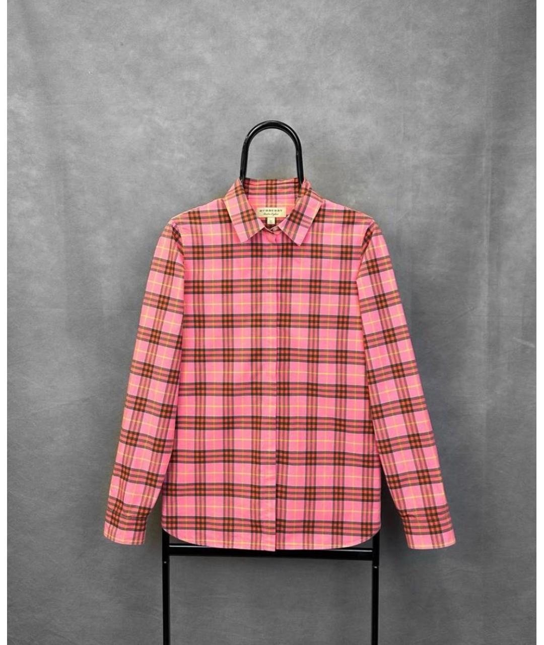 BURBERRY Розовая хлопковая рубашка, фото 9