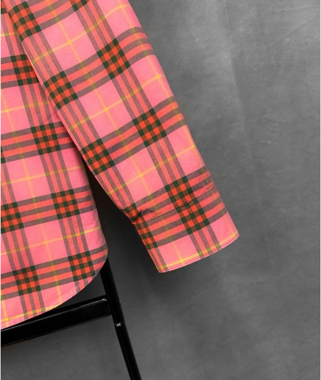 BURBERRY Розовая хлопковая рубашка, фото 5