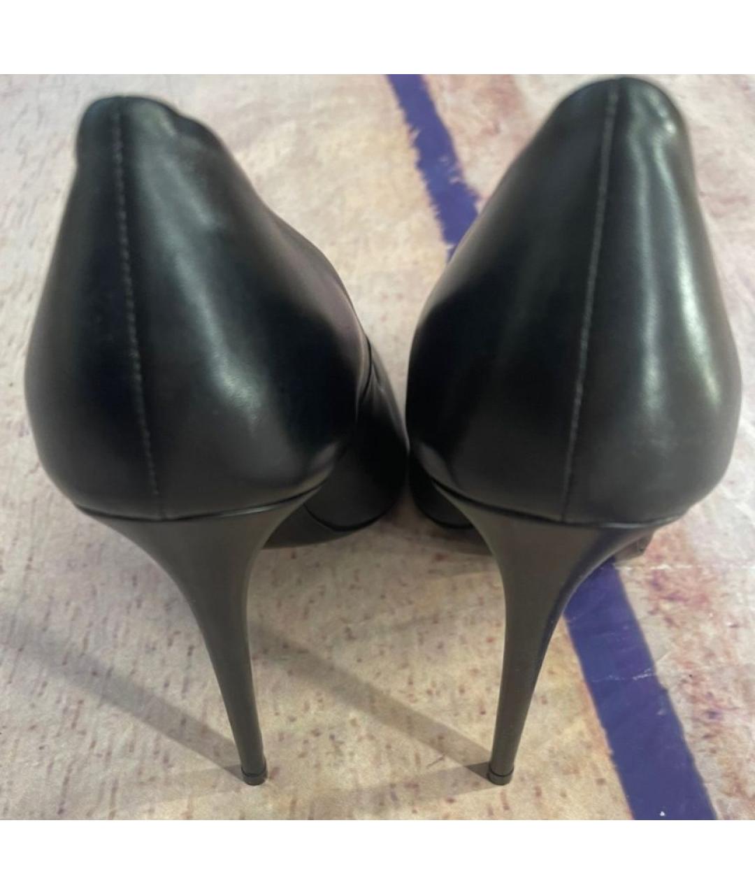 OFF-WHITE Черные кожаные туфли, фото 7