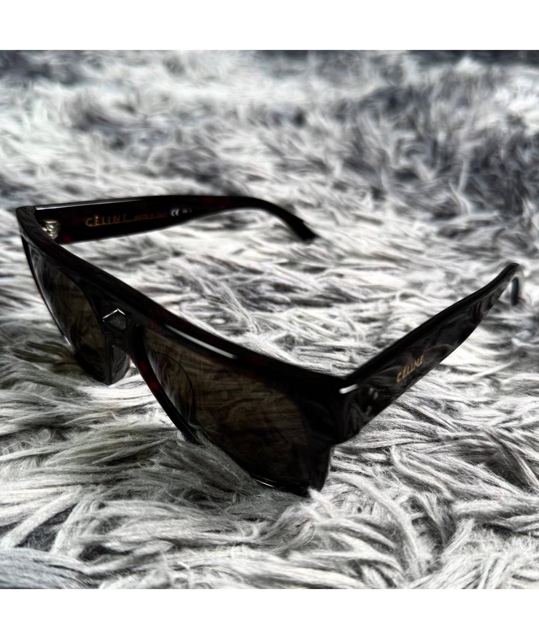 CELINE Черные пластиковые солнцезащитные очки, фото 2