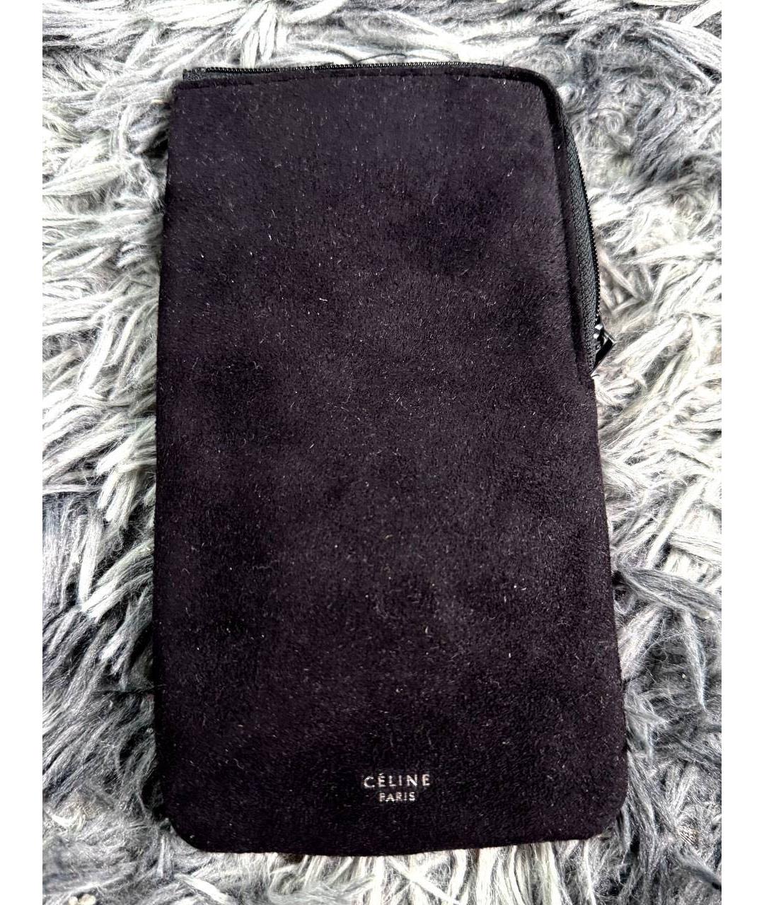 CELINE Черные пластиковые солнцезащитные очки, фото 3