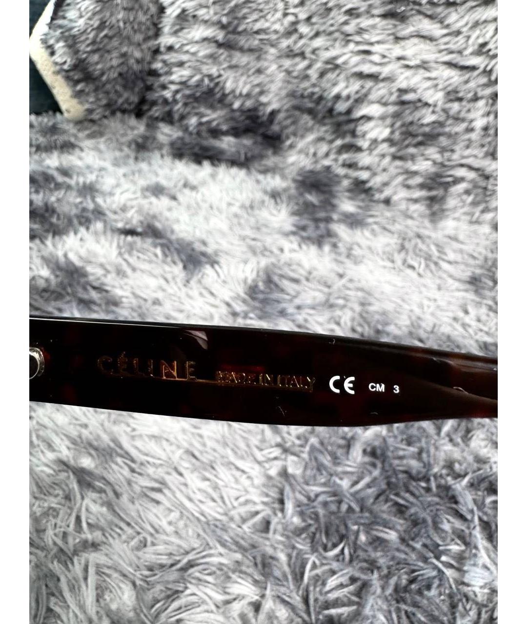 CELINE Черные пластиковые солнцезащитные очки, фото 4