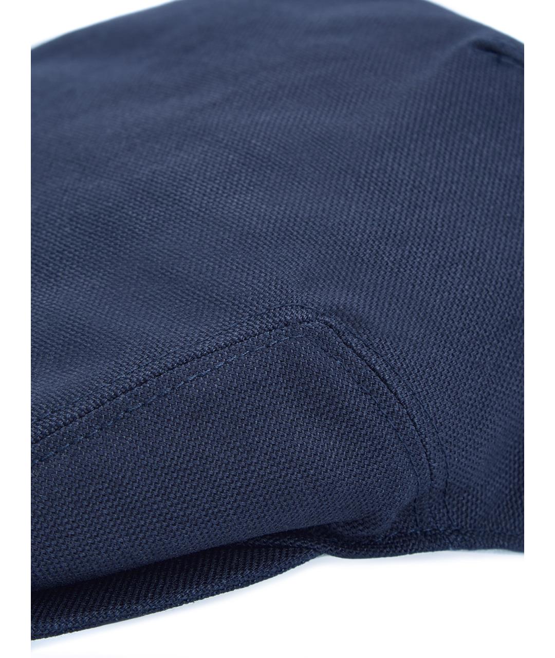 ELEVENTY Синяя хлопковая кепка/бейсболка, фото 5