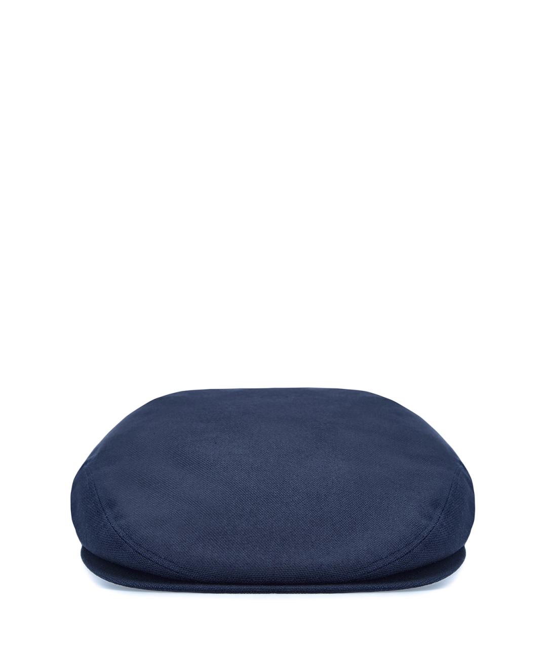 ELEVENTY Синяя хлопковая кепка/бейсболка, фото 1