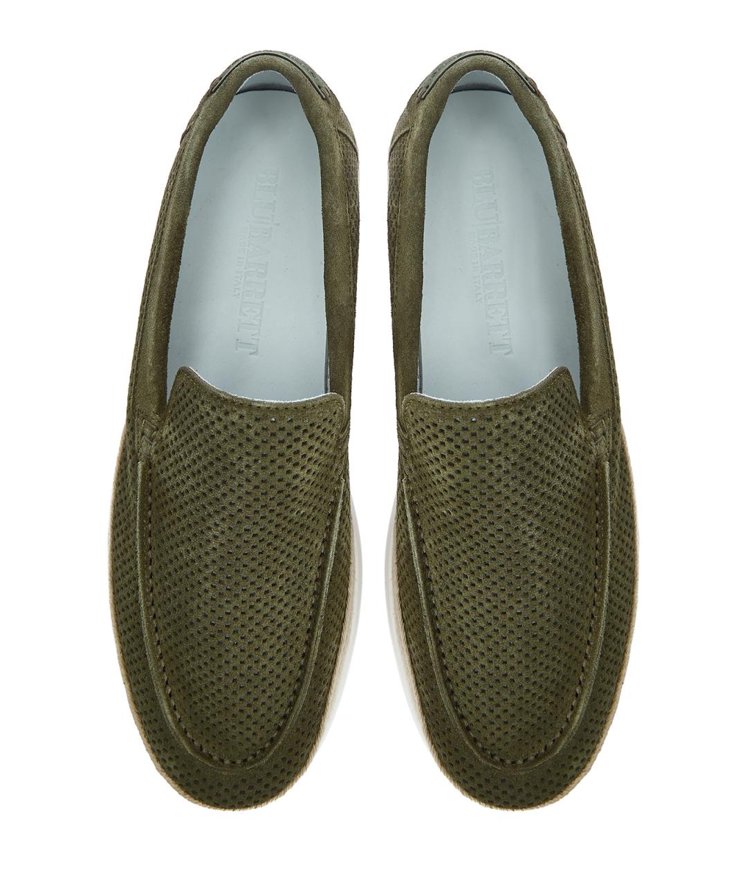 BARRETT Зеленые замшевые лоферы, фото 5