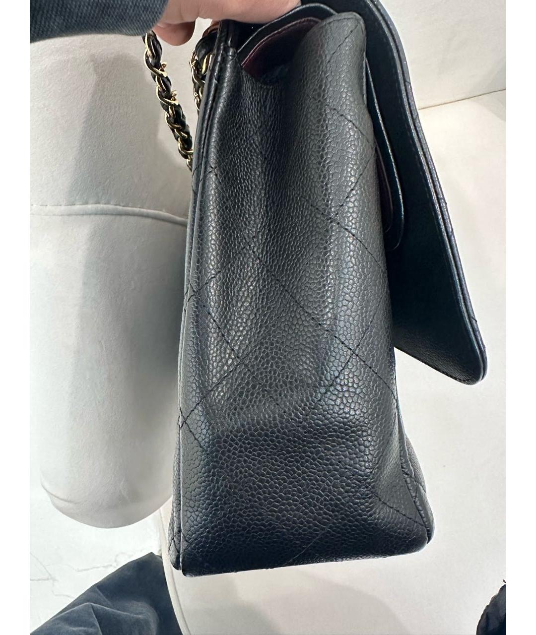 CHANEL Черная кожаная сумка через плечо, фото 3