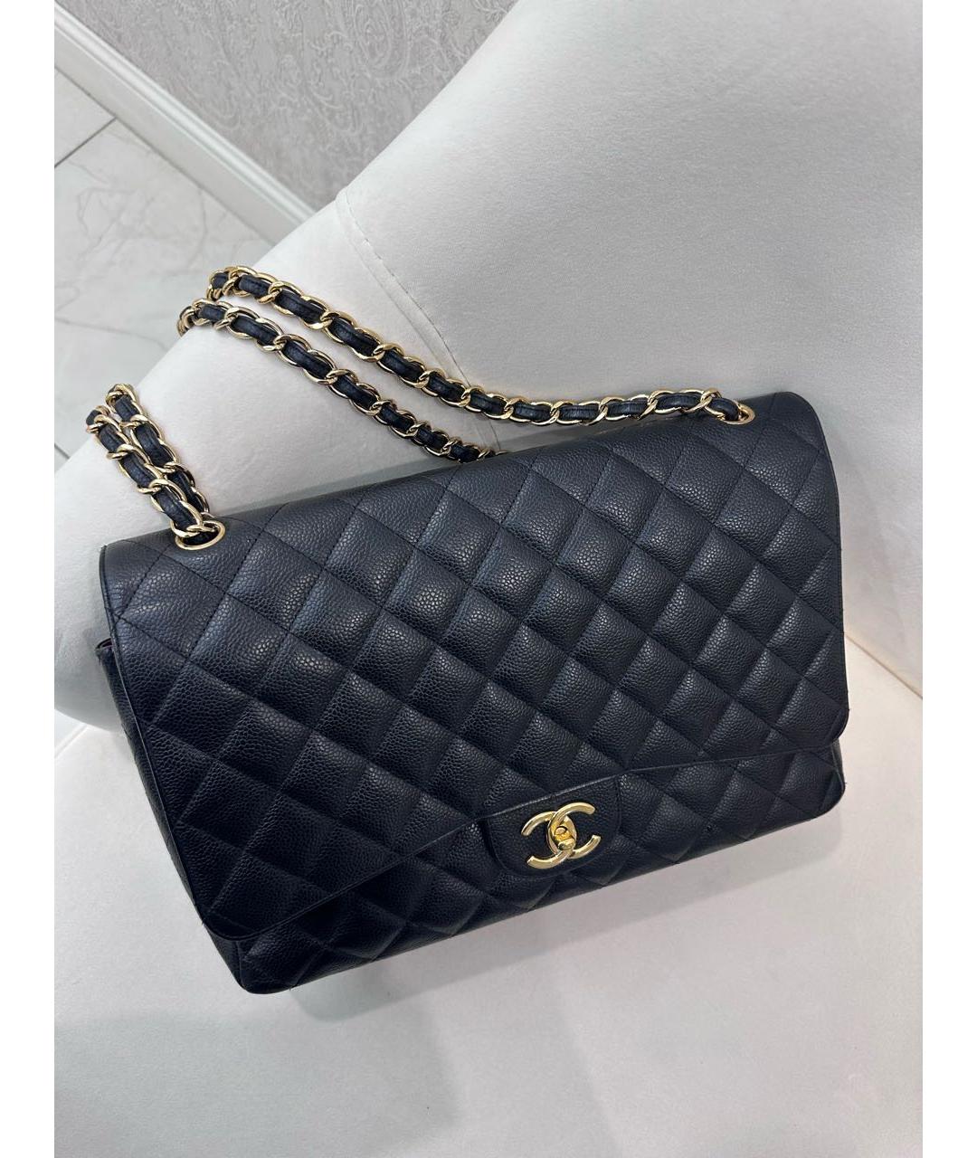 CHANEL Черная кожаная сумка через плечо, фото 6