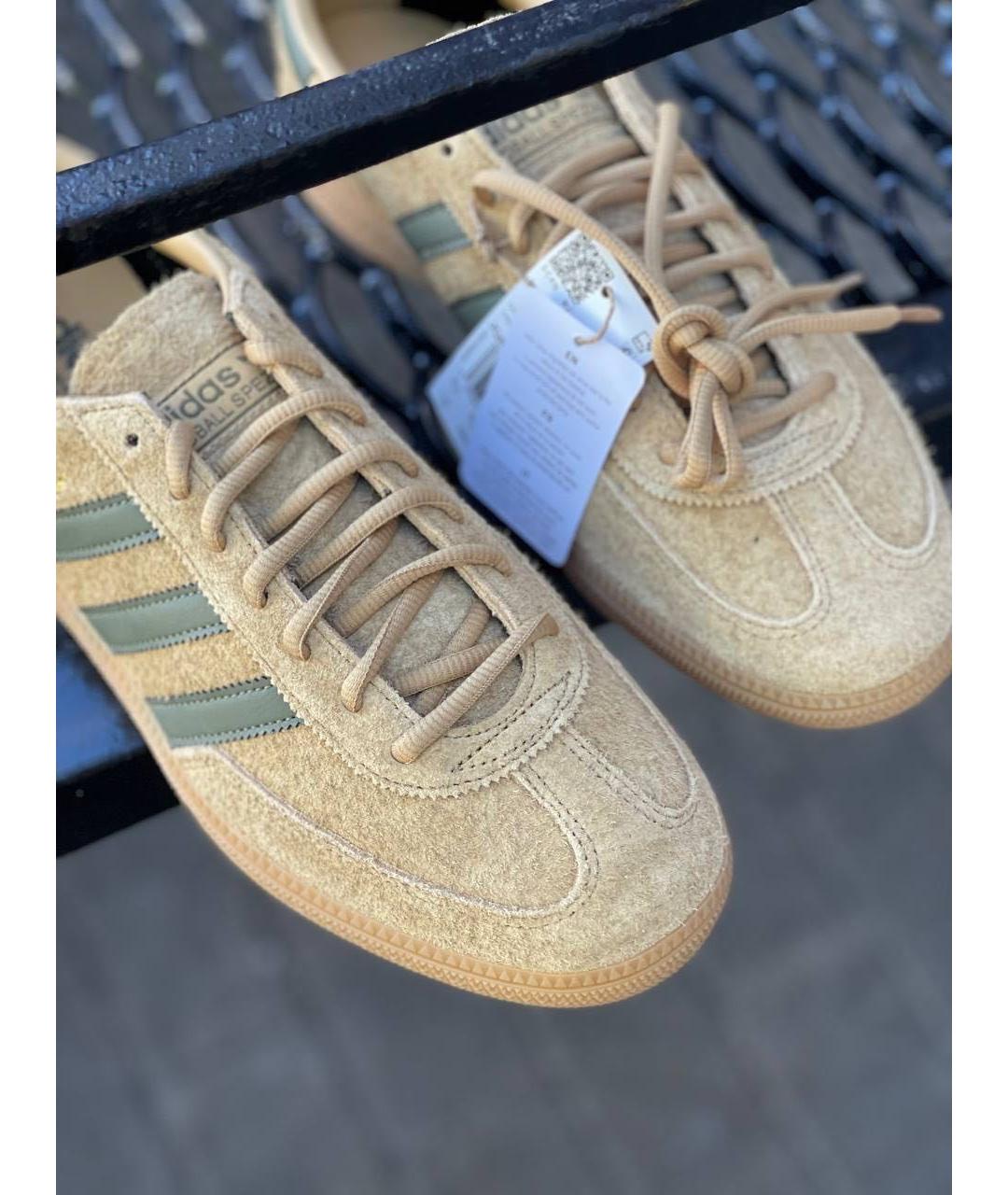 ADIDAS Горчичные замшевые низкие кроссовки / кеды, фото 7