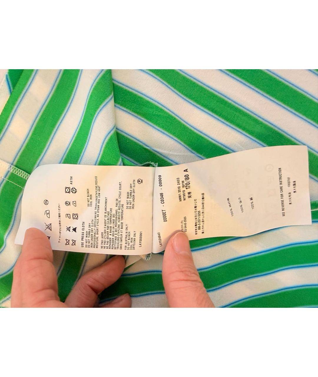 MIU MIU Мульти шелковая футболка, фото 6