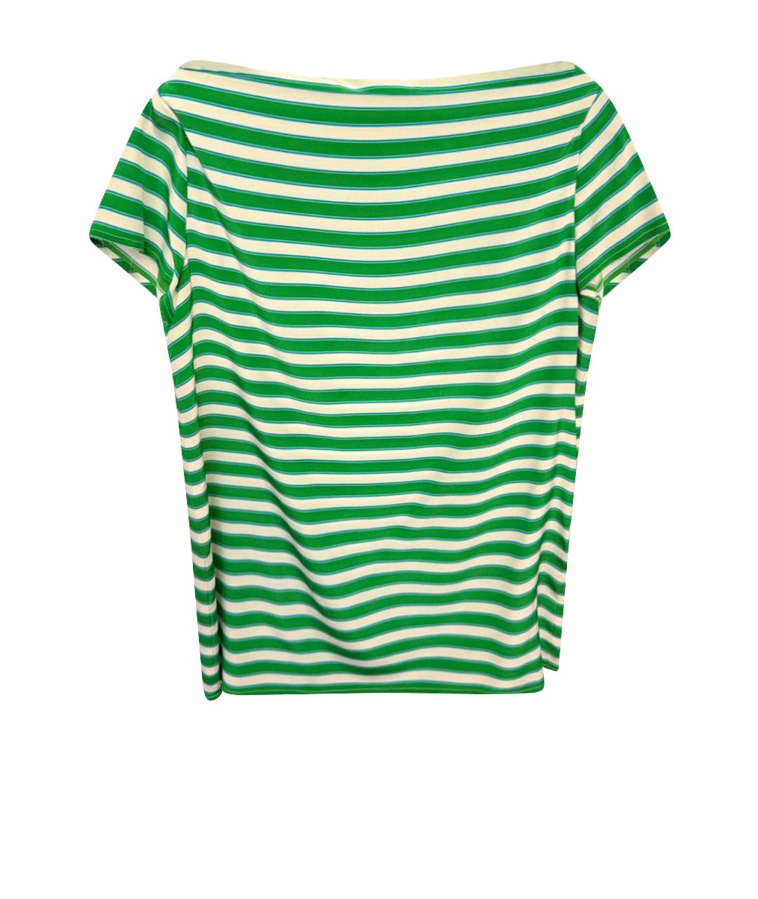 MIU MIU Мульти шелковая футболка, фото 1