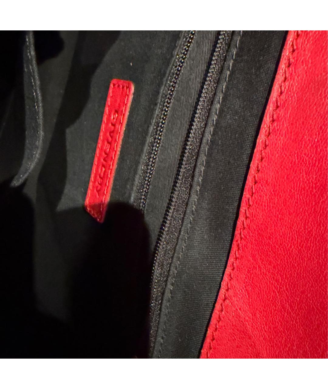 GIVENCHY Красная кожаная сумка через плечо, фото 6