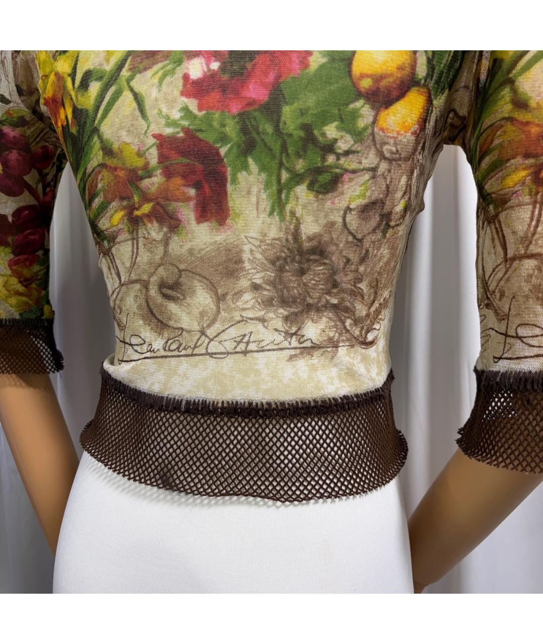 JEAN PAUL GAULTIER Мульти сетчатая майка, фото 7