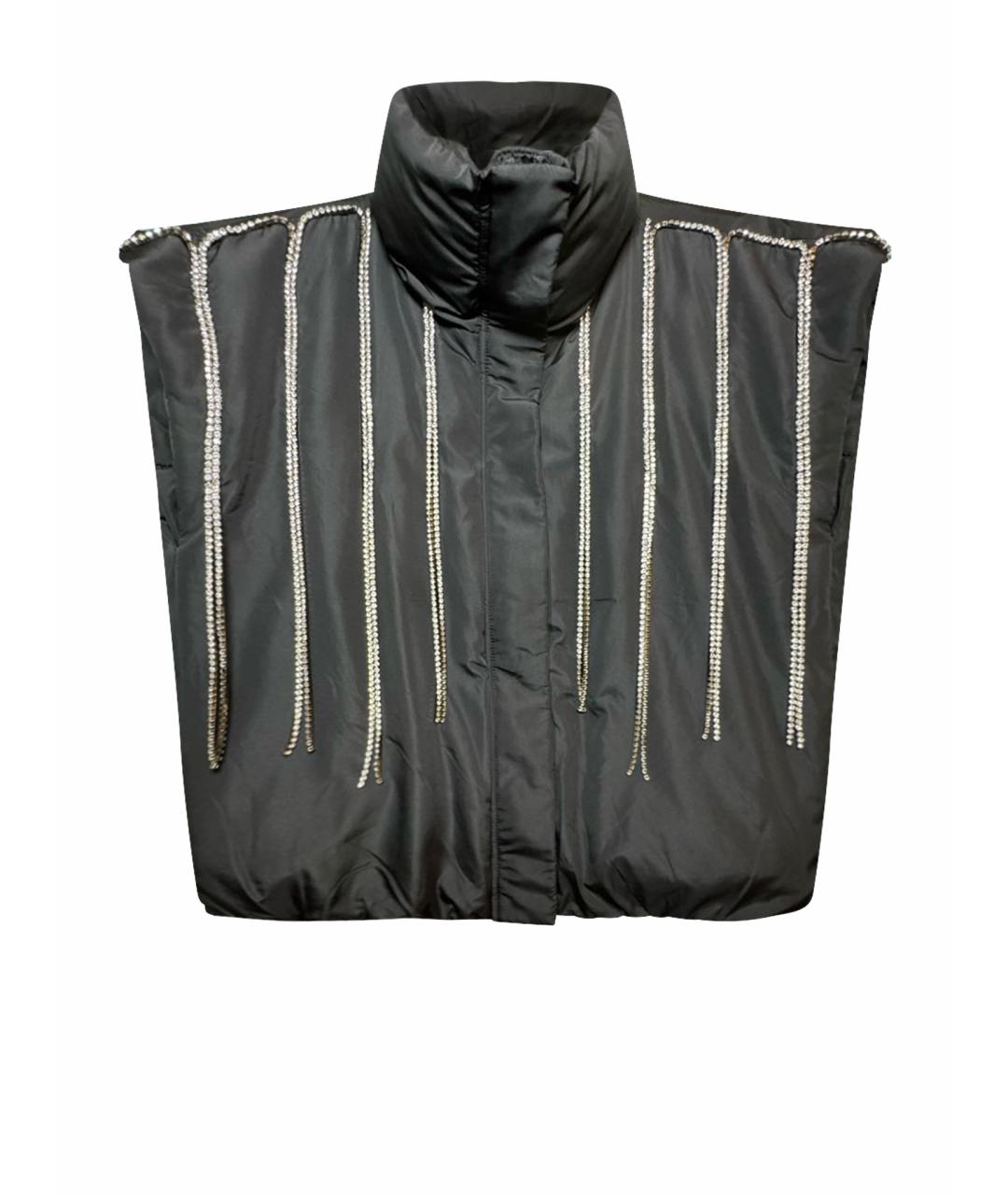 TWIN-SET Черный полиэстеровый жилет, фото 1