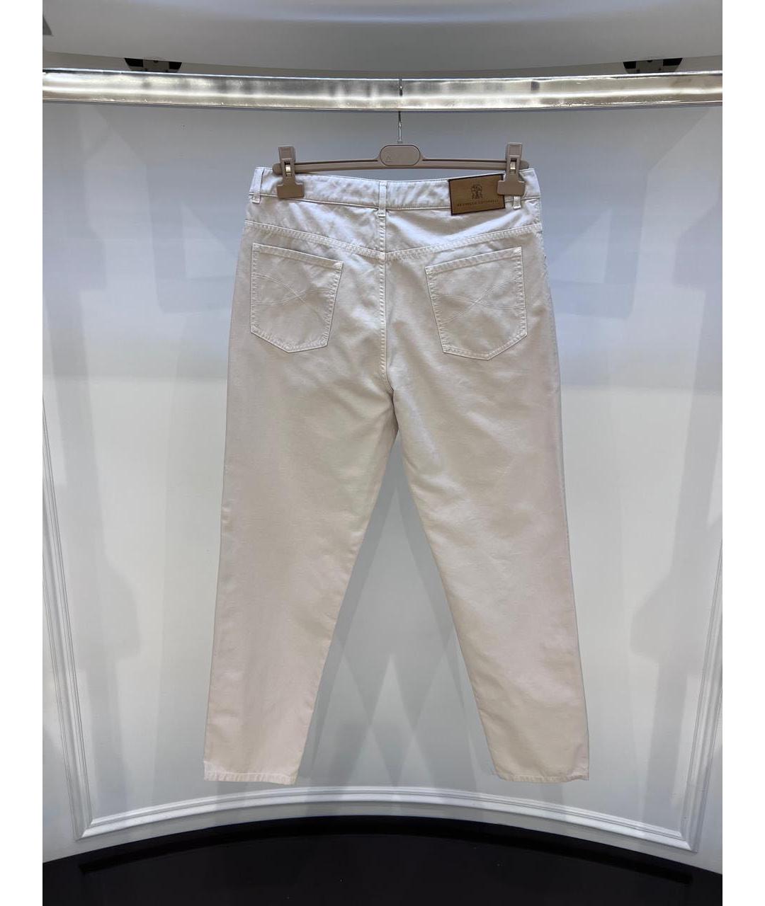 BRUNELLO CUCINELLI Бежевые прямые джинсы, фото 2