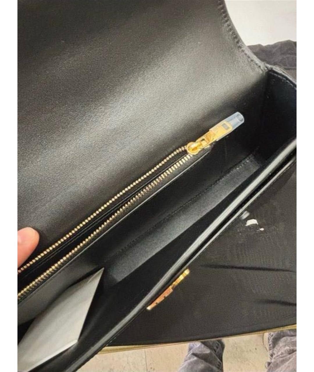 CELINE Черная кожаная сумка через плечо, фото 4