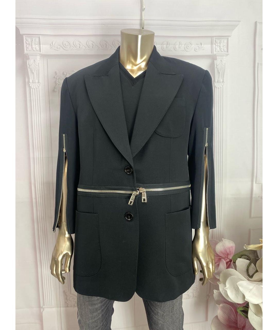 DOLCE&GABBANA Черный шерстяной жакет/пиджак, фото 6