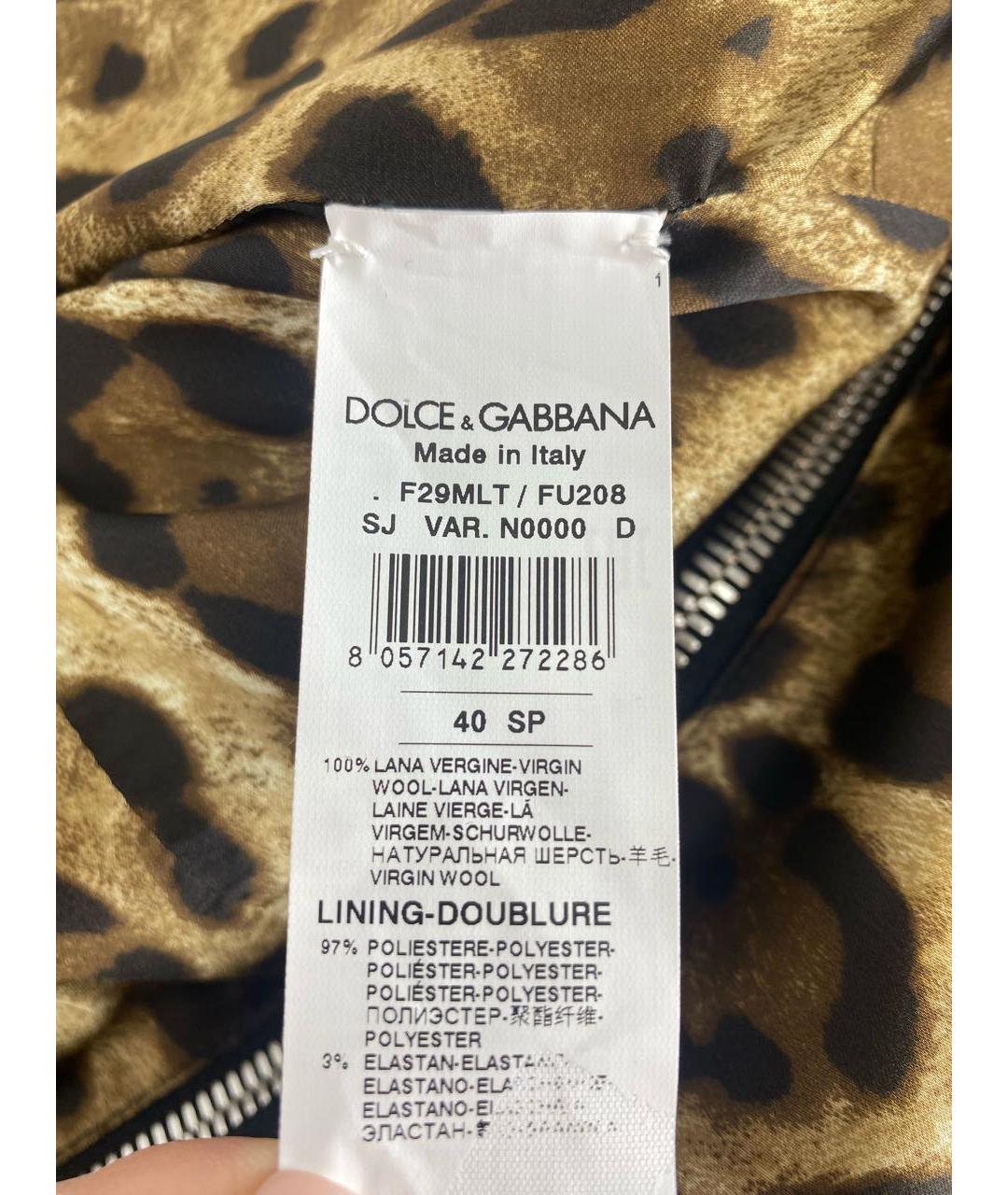 DOLCE&GABBANA Черный шерстяной жакет/пиджак, фото 4