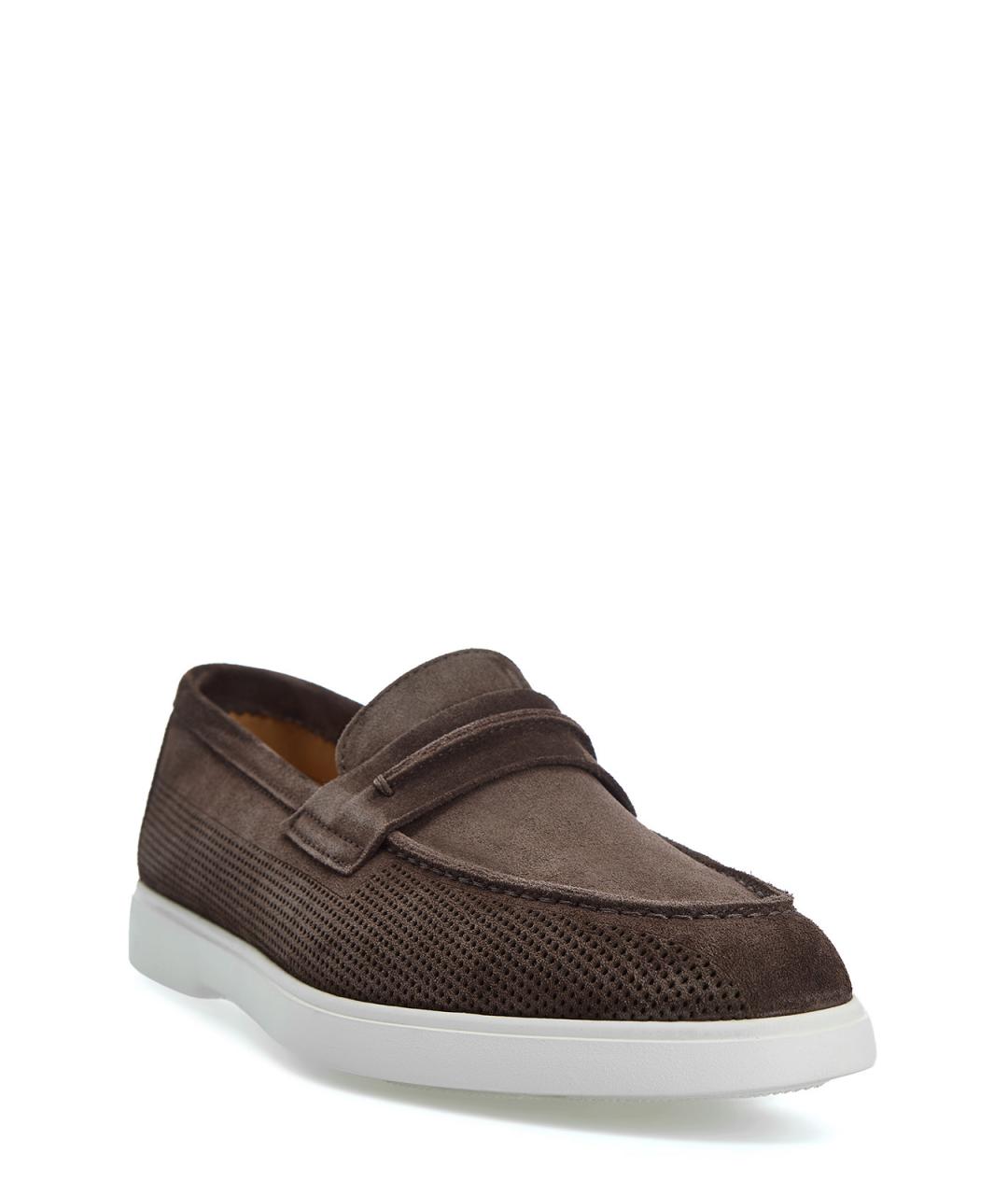 BARRETT Коричневые замшевые лоферы, фото 3