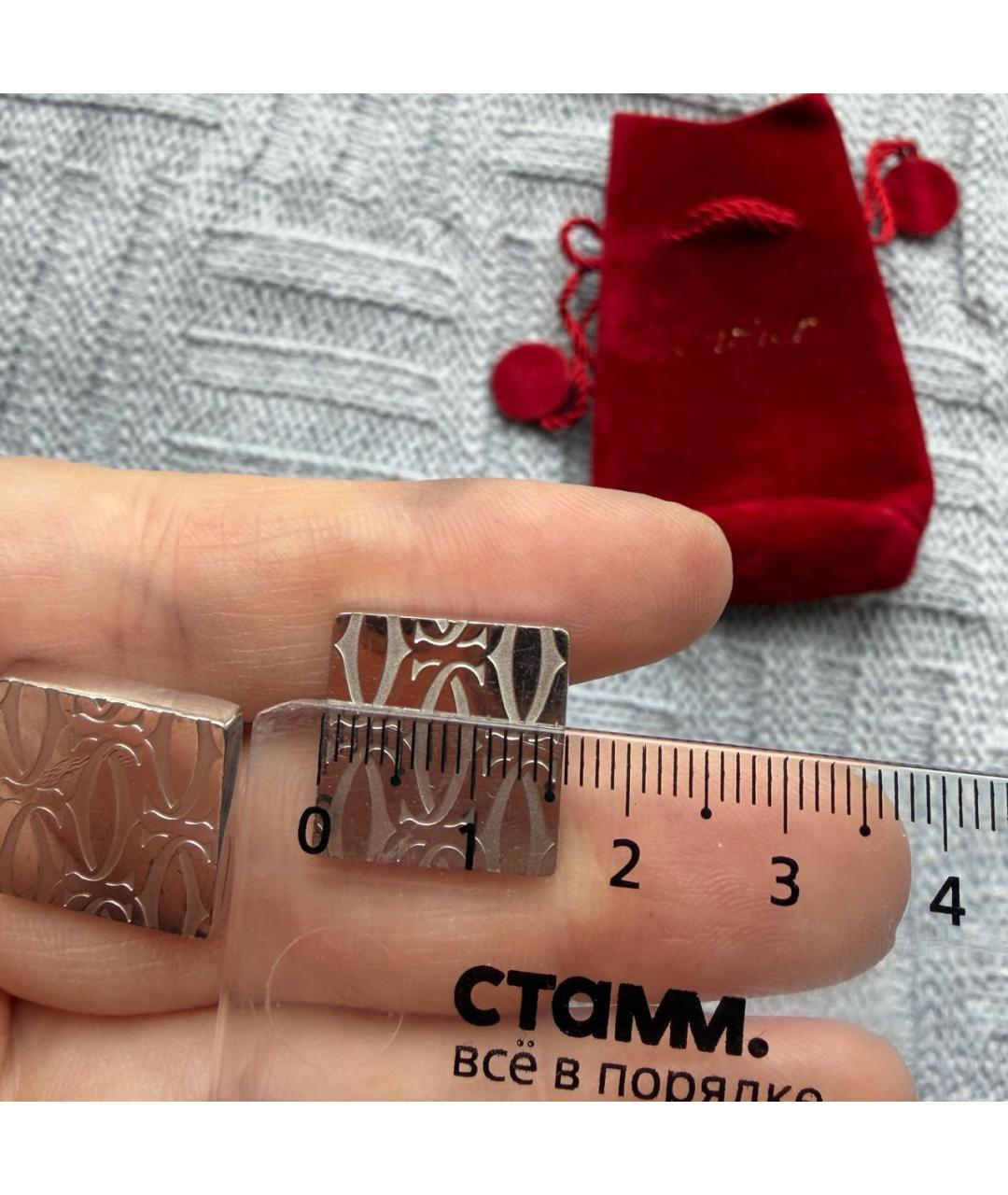 CARTIER Серебряные серебряные запонки, фото 8