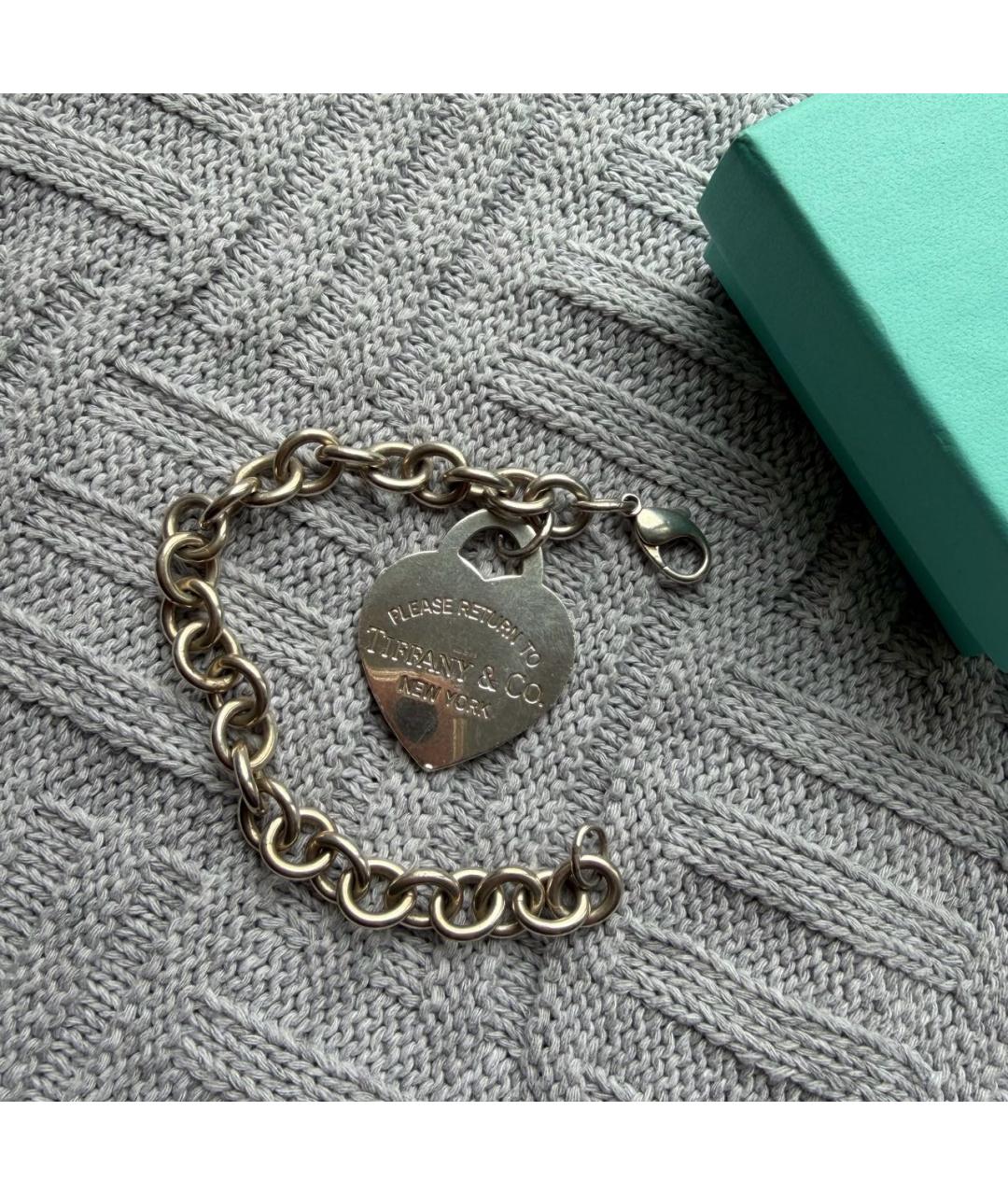 TIFFANY&CO Серебрянный серебряный браслет, фото 7