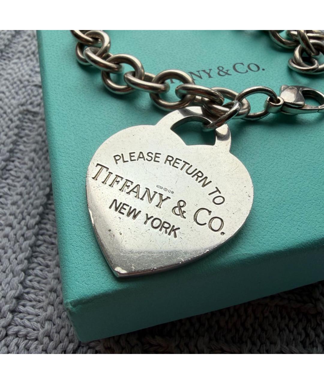 TIFFANY&CO Серебрянный серебряный браслет, фото 3