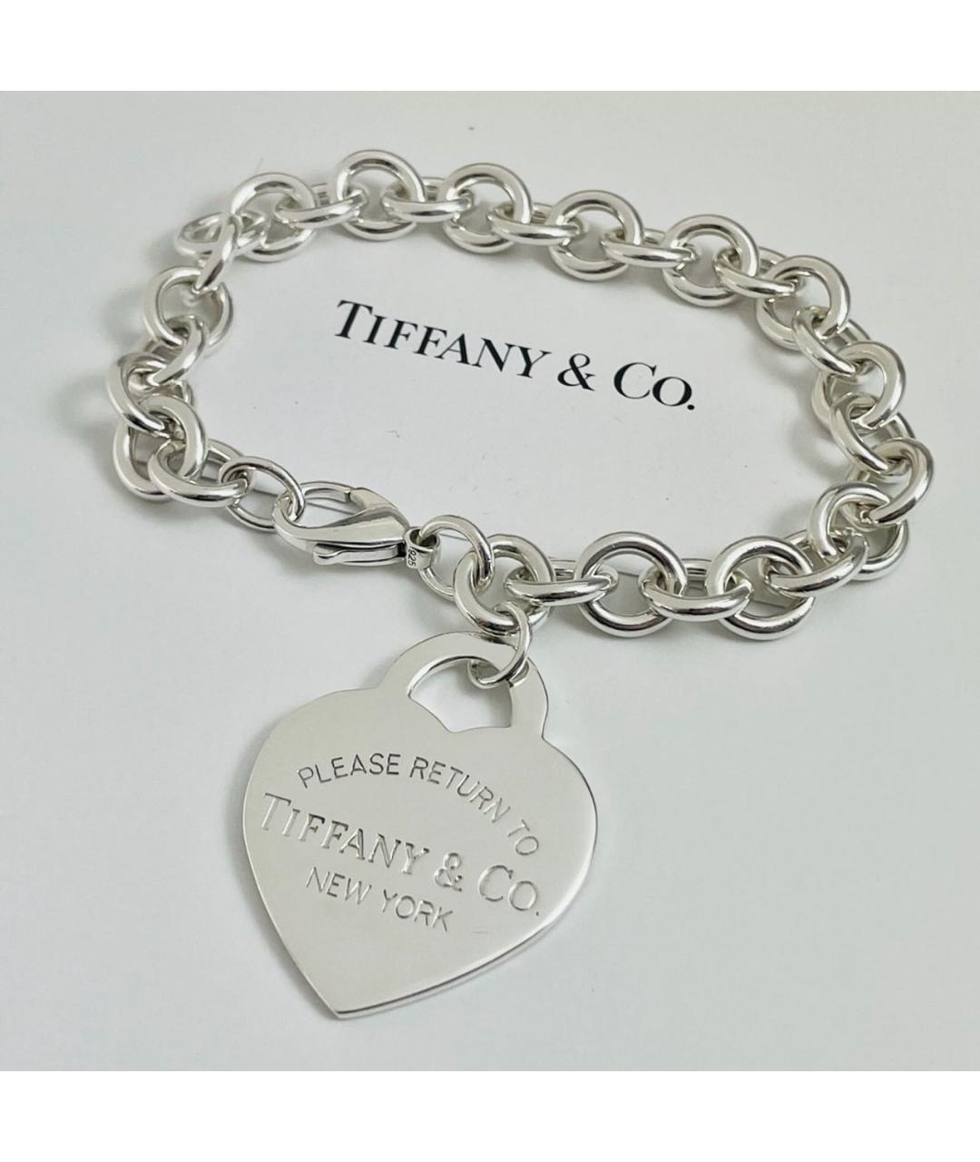 TIFFANY&CO Серебрянный серебряный браслет, фото 9