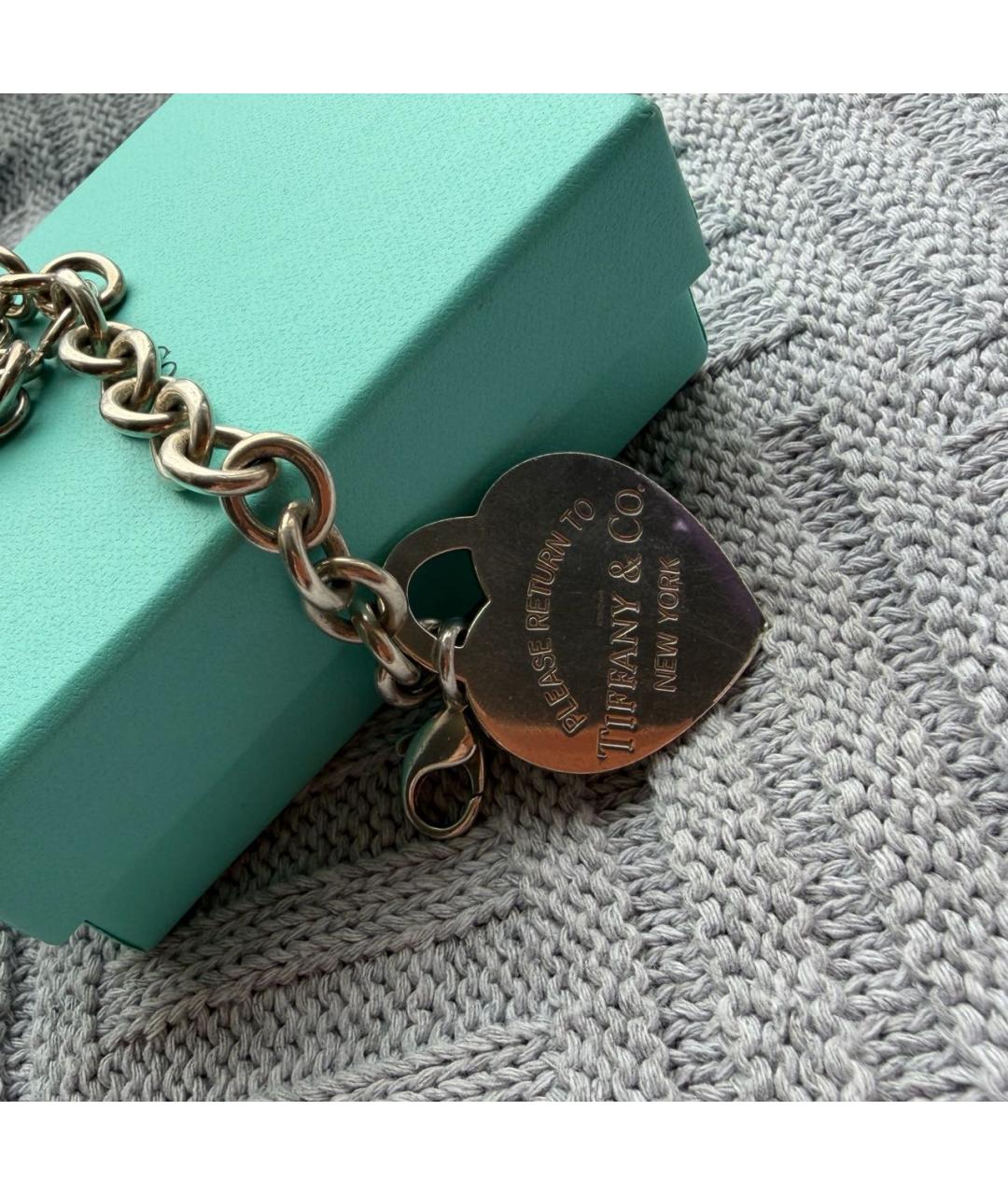 TIFFANY&CO Серебрянный серебряный браслет, фото 8