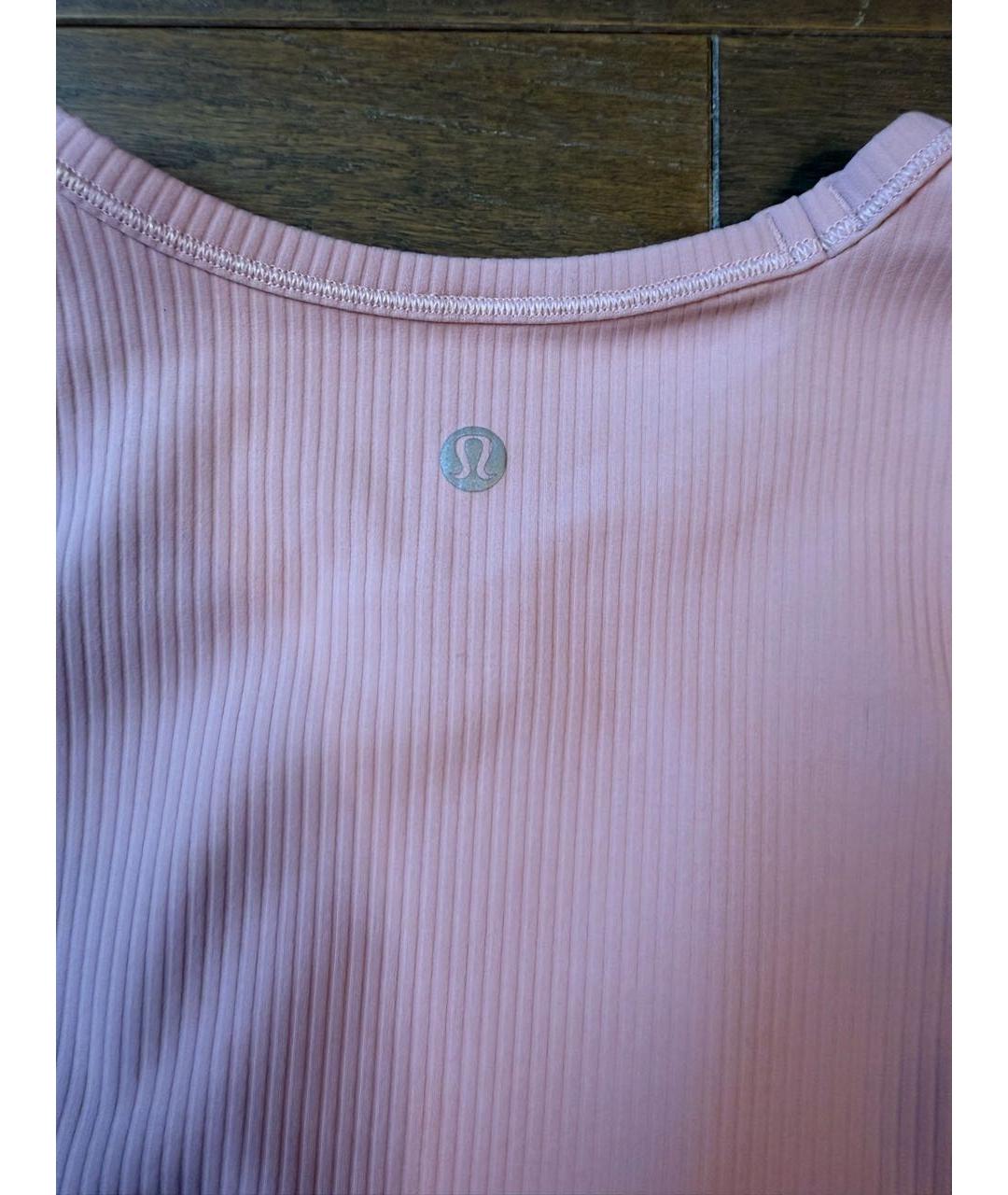 Lululemon Розовая футболка, фото 3