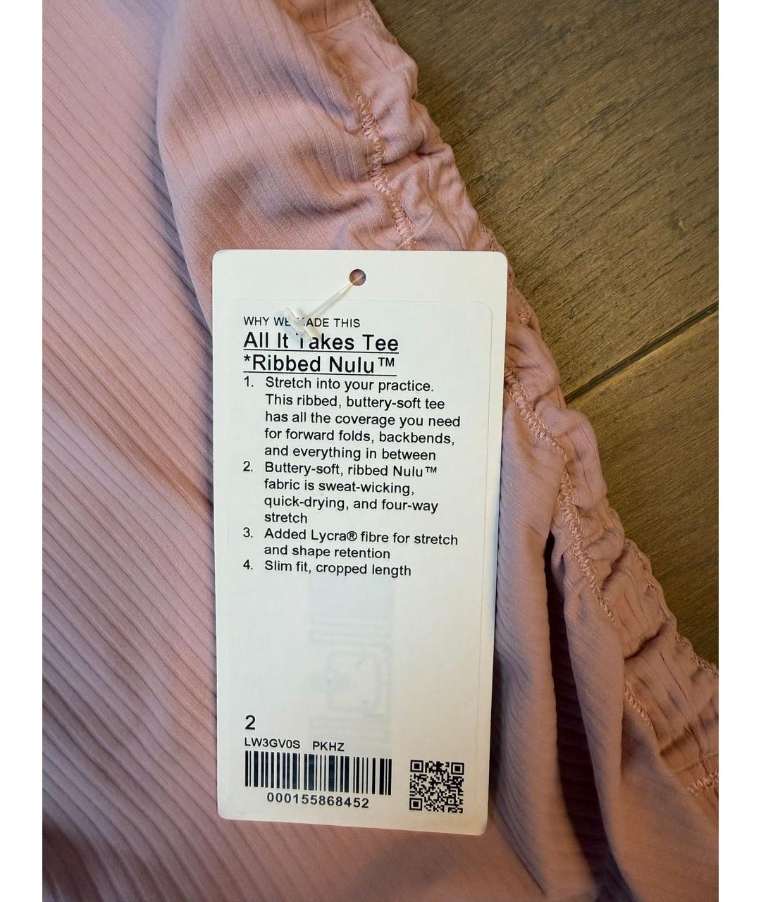 Lululemon Розовая футболка, фото 6