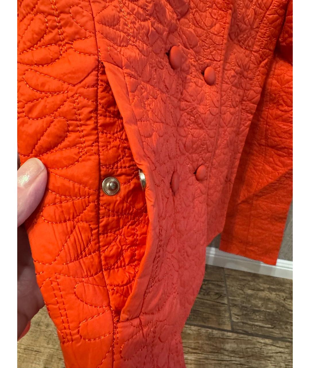 ARMANI JEANS Оранжевая полиамидовая куртка, фото 8