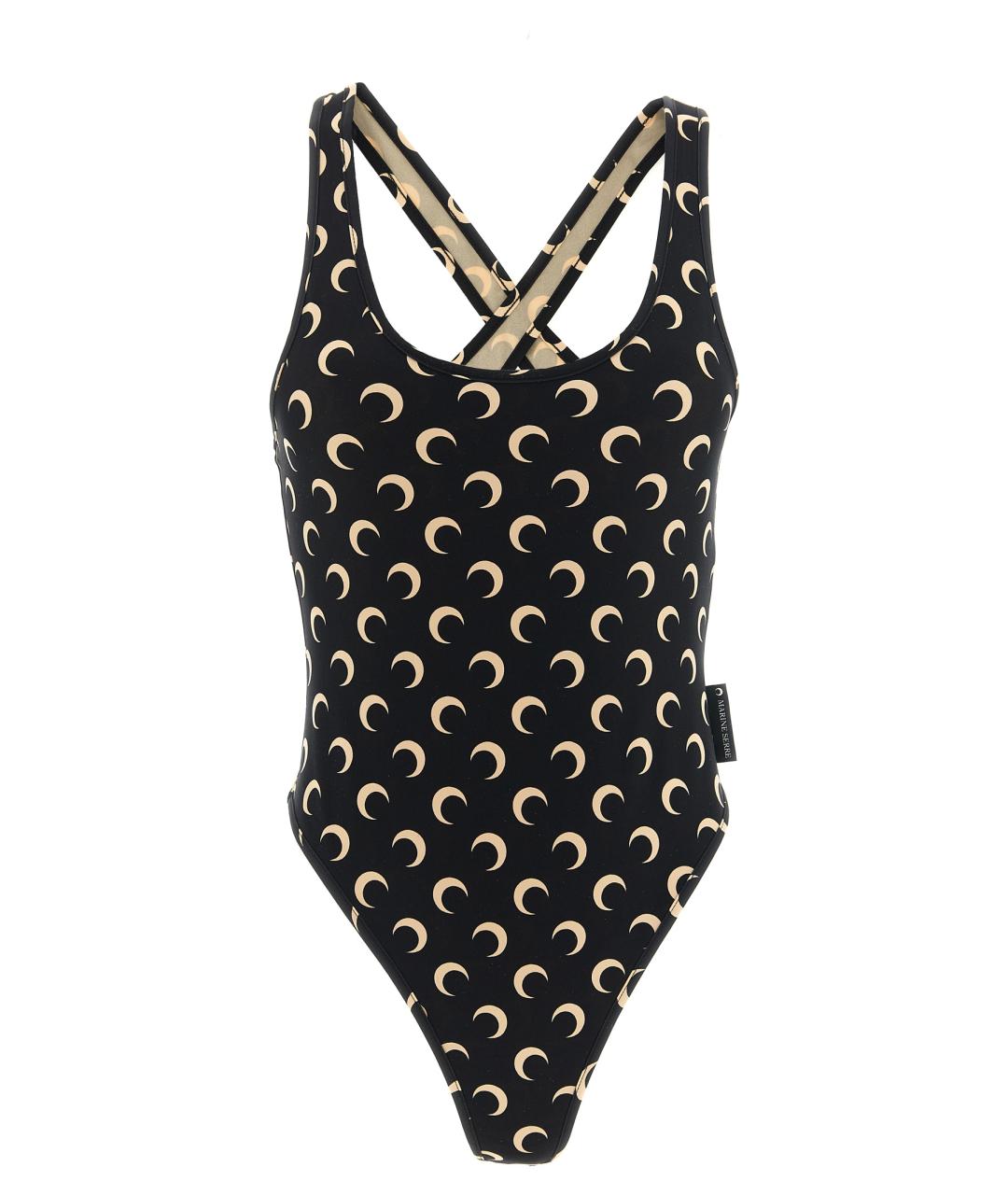 MARINE SERRE Черный полиамидовый купальник, фото 1