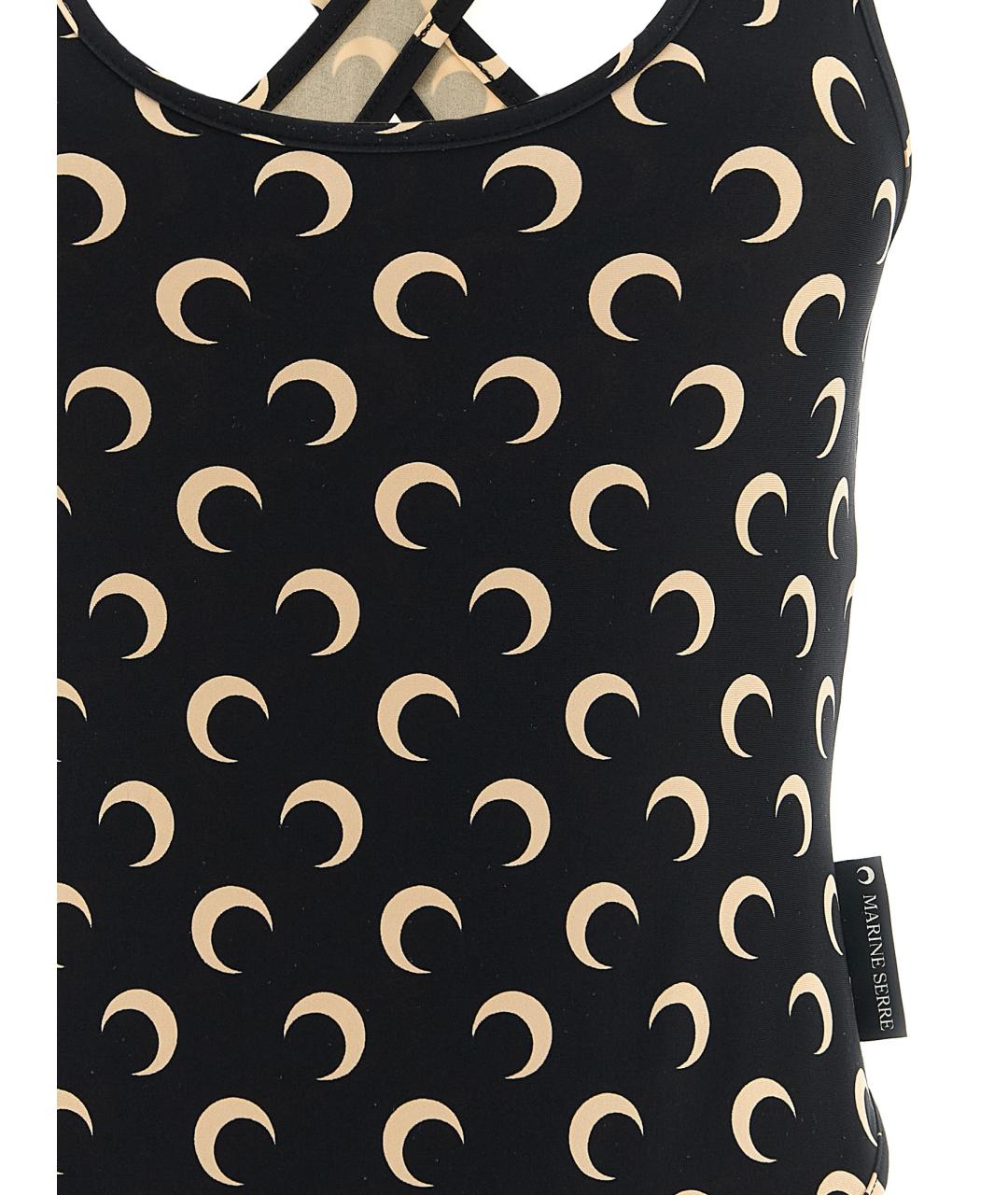 MARINE SERRE Черный полиамидовый купальник, фото 3