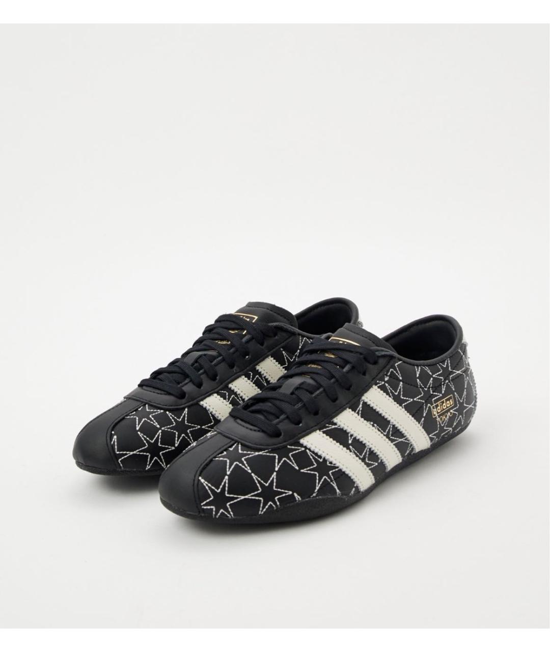 ADIDAS Черные кожаные кроссовки, фото 2