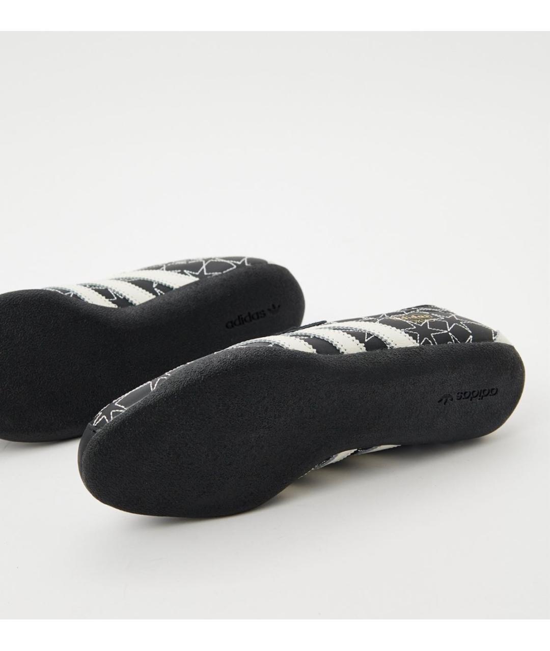 ADIDAS Черные кожаные кроссовки, фото 6