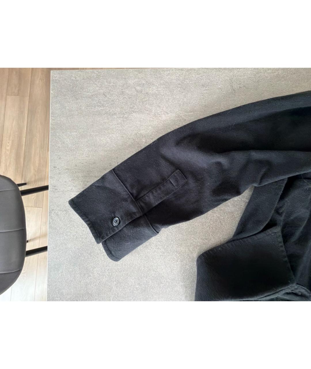 MONCLER Темно-синяя хлопковая классическая рубашка, фото 4