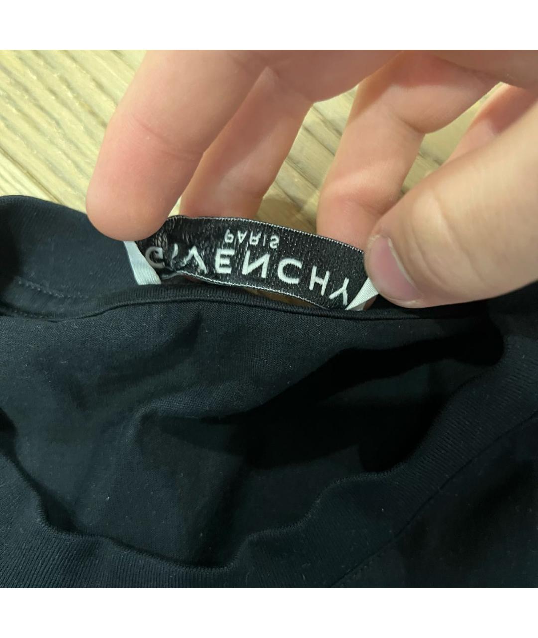 GIVENCHY Черная хлопковая футболка, фото 4