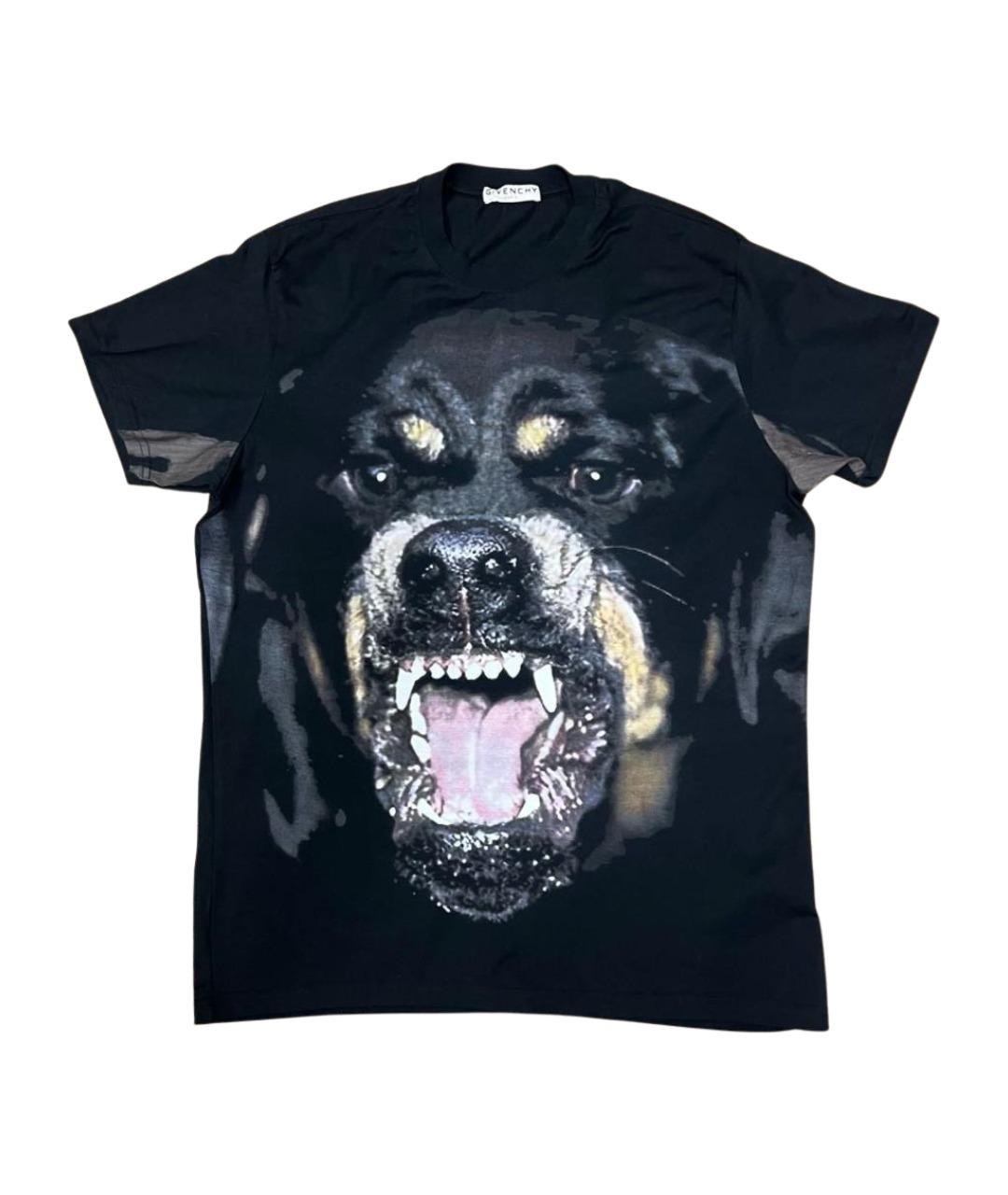 GIVENCHY Черная хлопковая футболка, фото 1