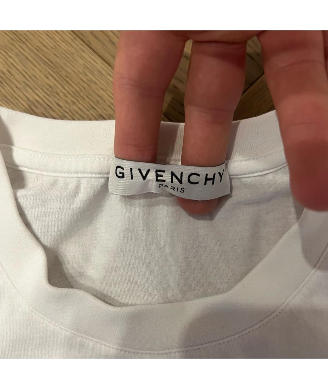 GIVENCHY Белая хлопковая футболка, фото 3
