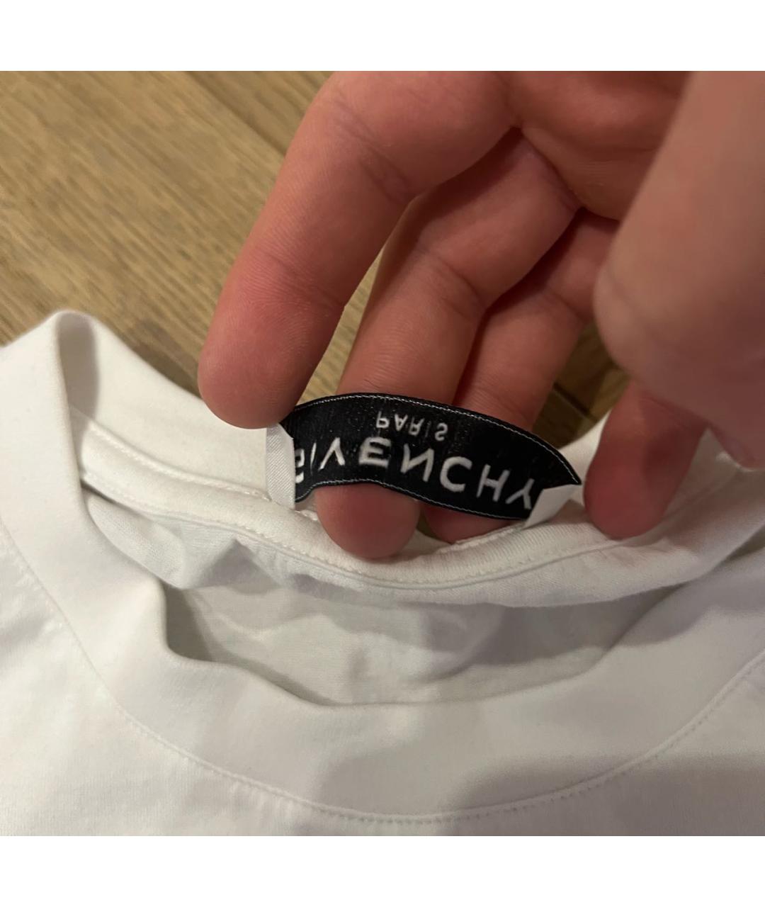 GIVENCHY Белая хлопковая футболка, фото 4