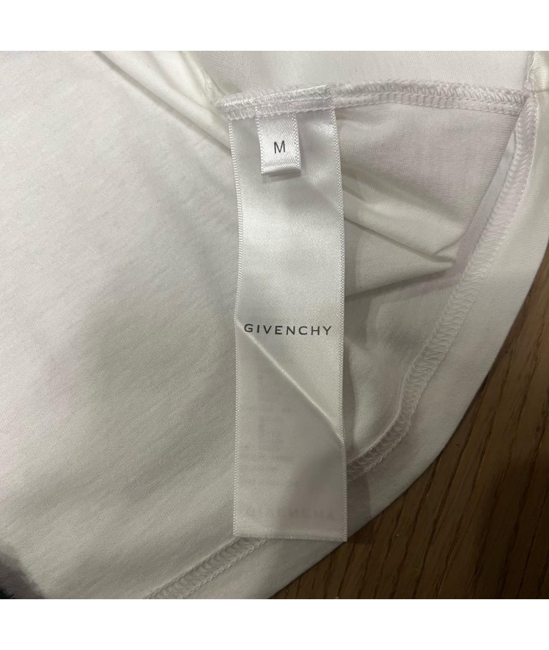 GIVENCHY Белая хлопковая футболка, фото 5