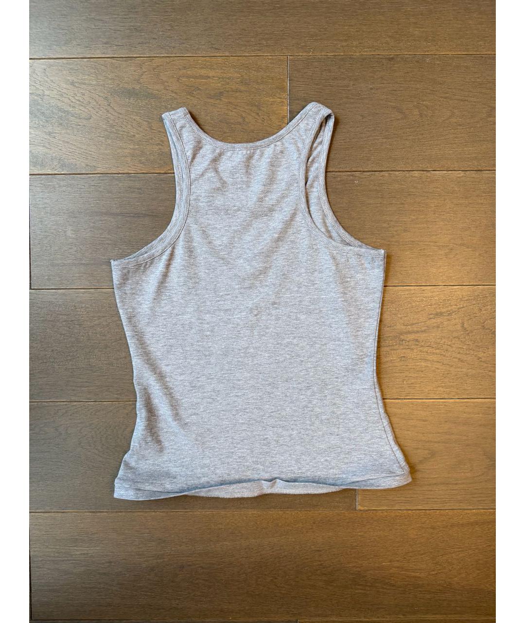 PLANTA ROSA Антрацитовая хлопковая майка, фото 2