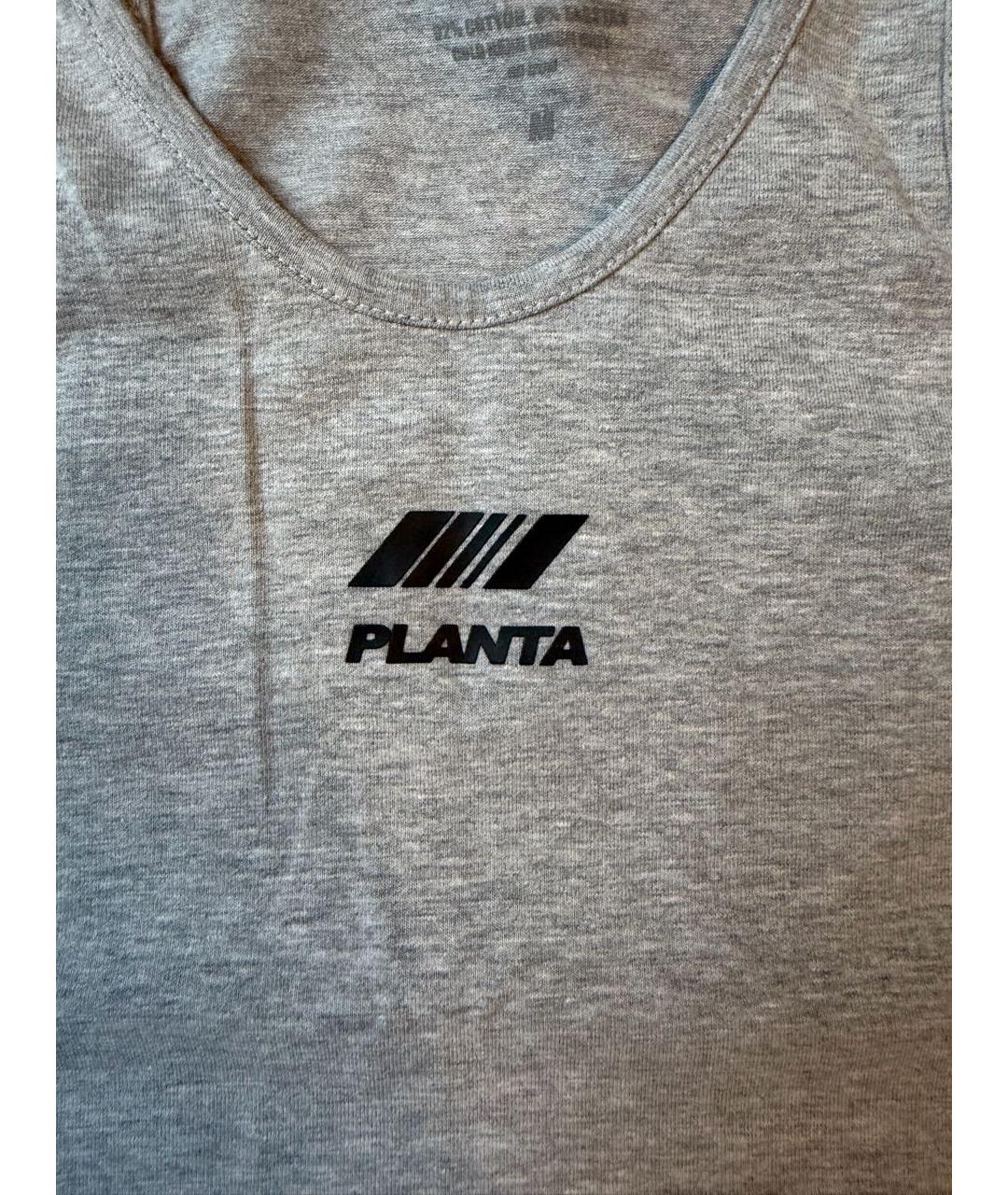 PLANTA ROSA Антрацитовая хлопковая майка, фото 3