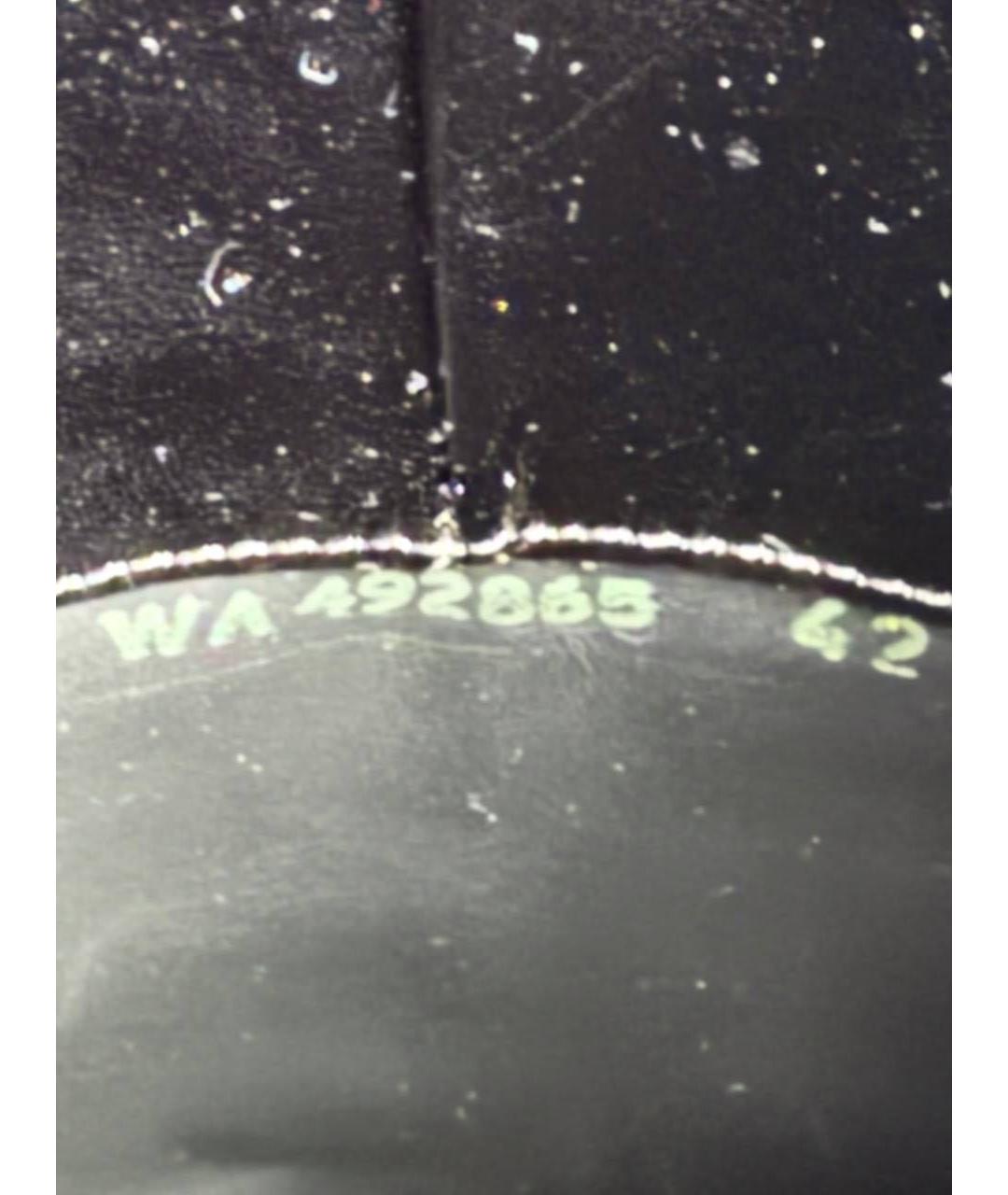 SAINT LAURENT Черные кожаные высокие ботинки, фото 7