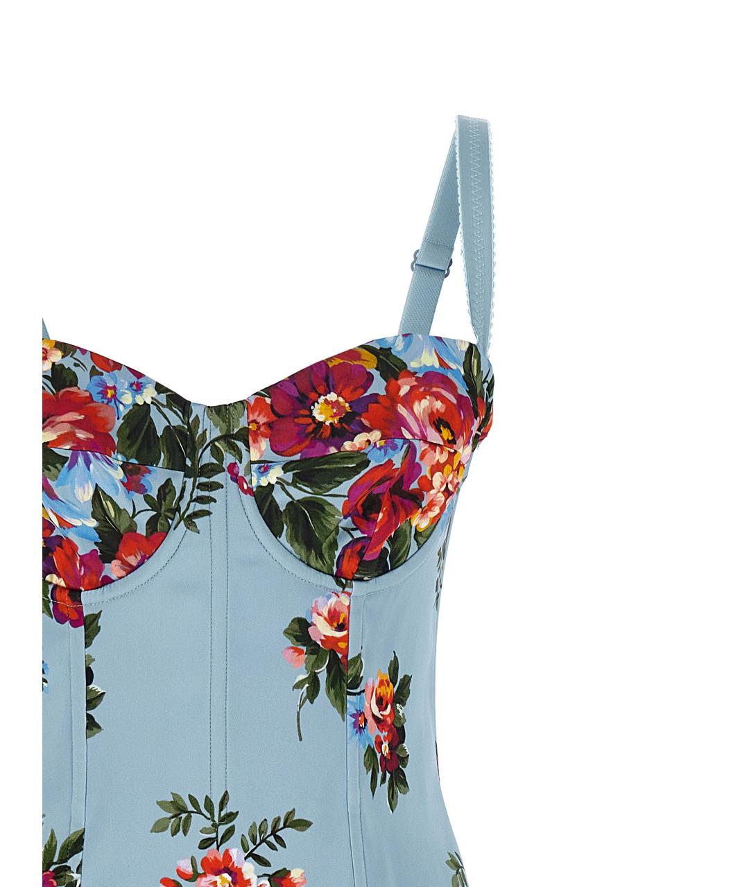 DOLCE&GABBANA Мульти вискозное повседневное платье, фото 2