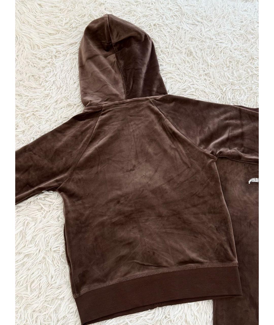 JUICY COUTURE Коричневый велюровый спортивные костюмы, фото 5