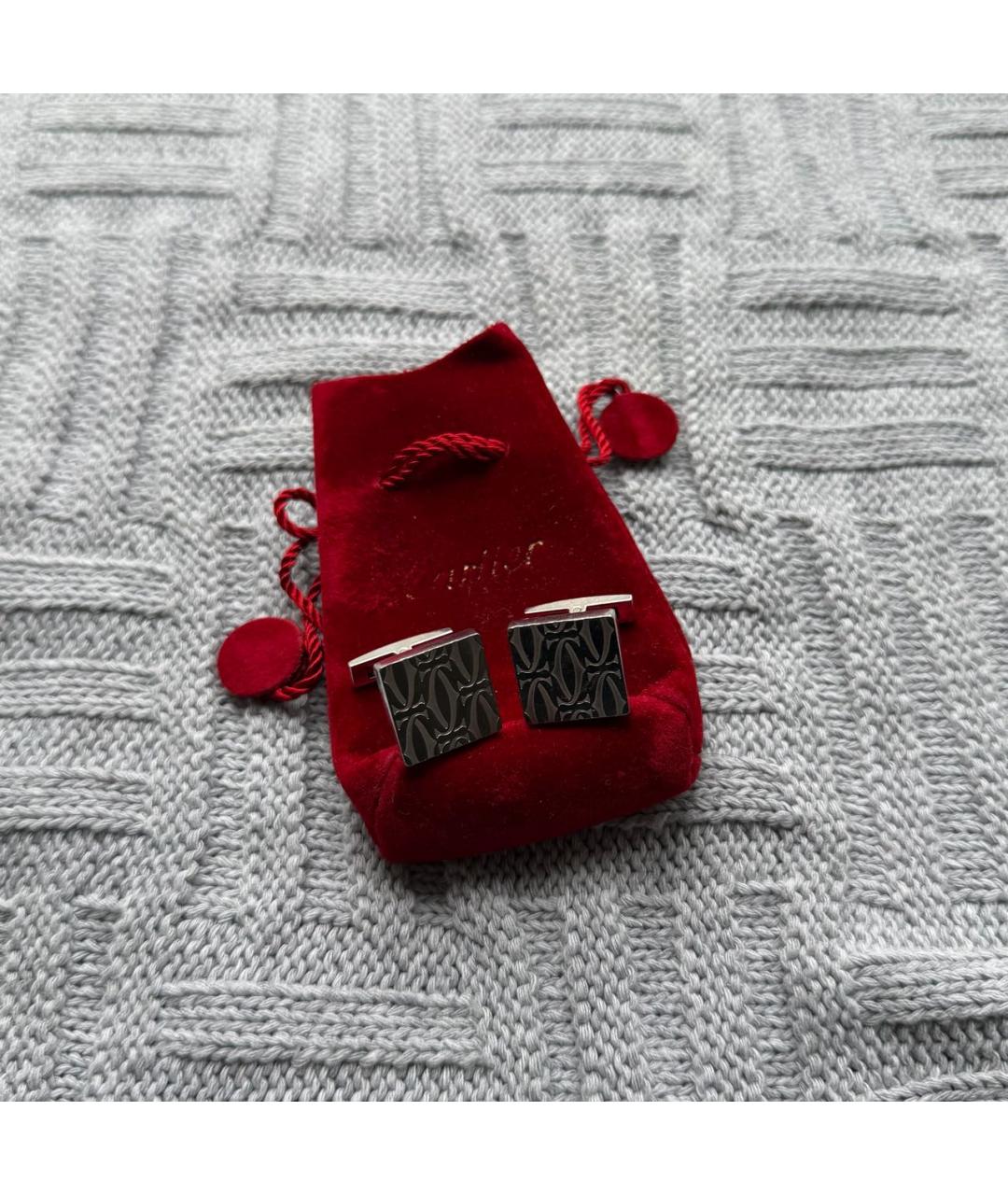 CARTIER Серебряные серебряные запонки, фото 2