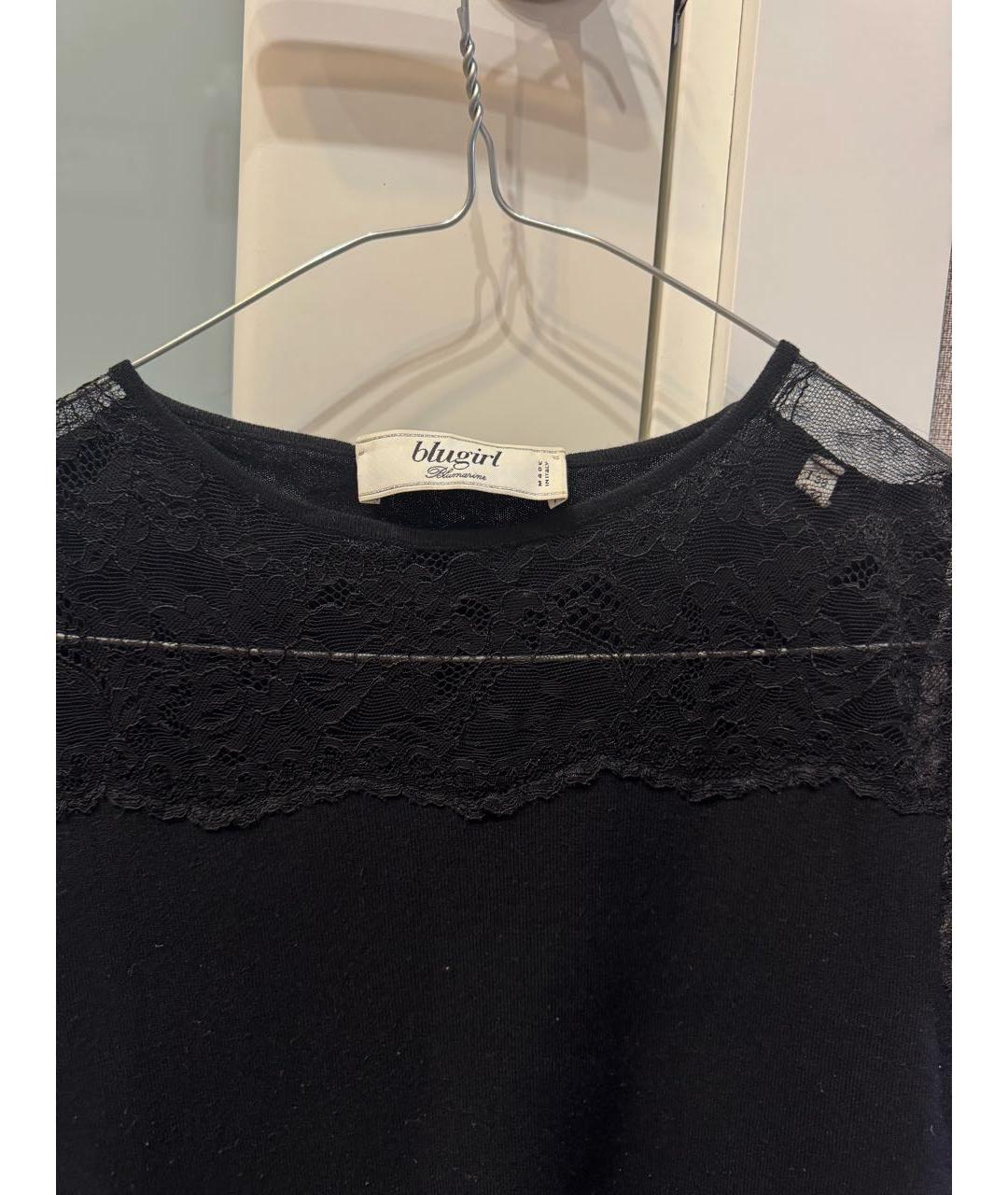 BLUGIRL Черный вискозный джемпер / свитер, фото 3